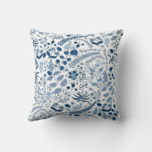 クラシックブルーボホフローラ |シェリーのアートオリジナル クッション (裏面)