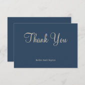 クラシックブルーモダンミニマ結婚リスト (正面/裏面)