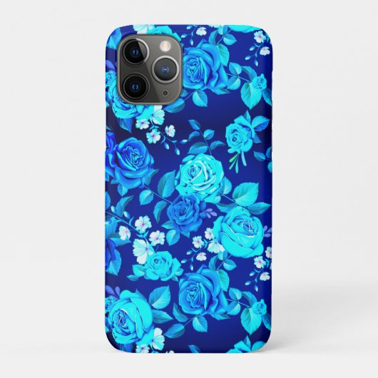 クラシックブルーローズフラワーパターン-87600 Case-Mate iPhoneケース (裏)