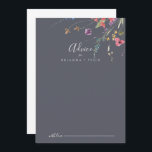 クラシックブルーワイルドフローラの結婚アドバイスカード アドバイスカード<br><div class="desc">このクラシックブルーのワイルド結婚フローラのアドバイスカードは素朴な人に最適結婚である。デザインは黄色、紫、白の野生の花を特徴とし、バラと緑の水色の背景に葉を持つ。これらのカードはs、結婚ブライダルシャワー、ベビーシャワー、卒業式パーティーなどに最適だ。新郎新婦の名前、両親または卒業生の名前でカードをパーソナライズ。</div>