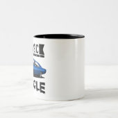 クラシックブルー充電器 ツートーンマグカップ (中央)