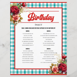 クラシックブルー誕生日飲みゲーム