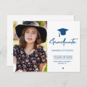 クラシックブルー | モダン写真 ポストカード (正面/裏面)