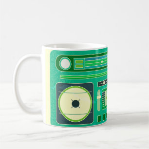 クラシックブームボックスヴィンテージ画像 コーヒーマグカップ