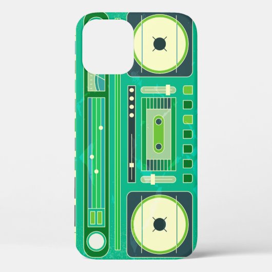 クラシックブームボックスヴィンテージ画像 Case-Mate iPhoneケース (裏面)