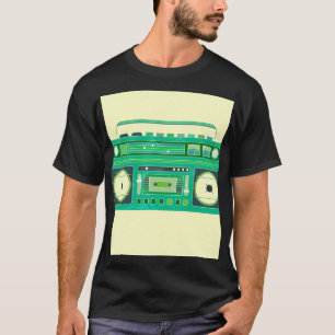 クラシックブームボックスヴィンテージ画像 Tシャツ
