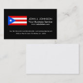 クラシックプエルトリカン旗 名刺 (正面/裏面)