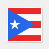 クラシックプエルト州旗 スタンダードカクテルナプキン (正面)