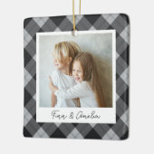 クラシックプライド両面パーソナライズされた写真 セラミックオーナメント (左)