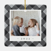 クラシックプライド両面パーソナライズされた写真 セラミックオーナメント (裏面)