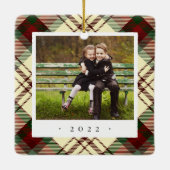 クラシックプライド両面パーソナライズされた写真 セラミックオーナメント (裏面)