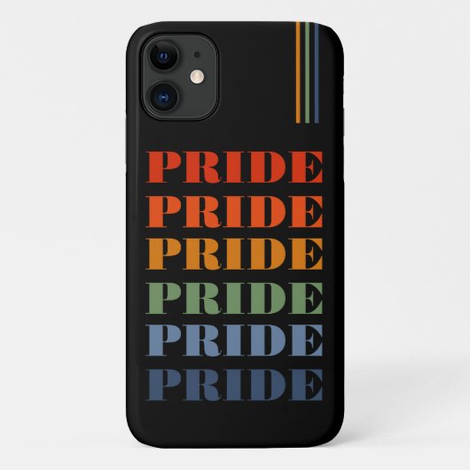 クラシックプライドLGBTQ カッコいい Case-Mate iPhoneケース (裏面)