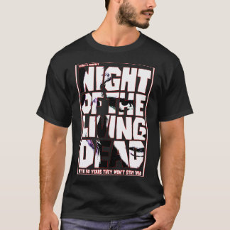クラシックプリントゾンビムービー – Zombie Night Of The L Tシャツ