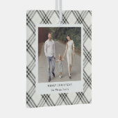 クラシックプレイパーソナライズされたドオーナメント ガラスオーナメント (正面右)