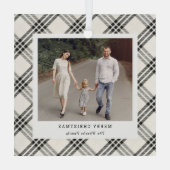 クラシックプレイパーソナライズされたドオーナメント ガラスオーナメント (裏面)