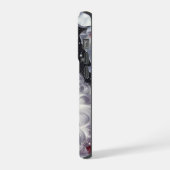 クラシックプレゼント&オーナメント付きサンタ iPhoneケース (左側面)