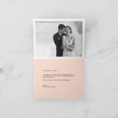 クラシックプレート4数々の写真エレガントな結婚式 サンキューカード (内部)