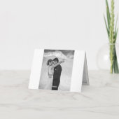 クラシックプレート4数々の写真エレガントな結婚式 サンキューカード (裏面)