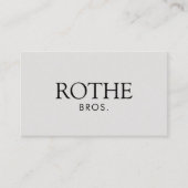 クラシックプロフェッショナルエレガントトゥーペグレイ 名刺 (正面)