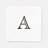 クラシックプロフェッショナルエレガントモノグラム スタンダードカクテルナプキン (正面)