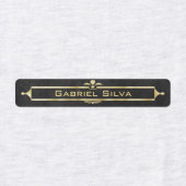 クラシックプロフェッショナルエレガント金ゴールドデコ名 ラベル (デザイン1)