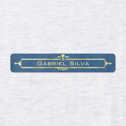 クラシックプロフェッショナルエレガント金ゴールドデコ名 ラベル (デザイン2)