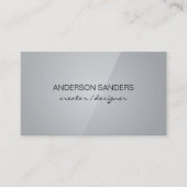 クラシックプロフェッショナルクリーン（黒/グレー） 名刺 (正面)