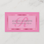 クラシックプロフェッショナルフェミニンエレガントビジネスCa 名刺 (正面)