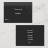 クラシックプロフェッショナルプロファイルカード 名刺 (正面/裏面)