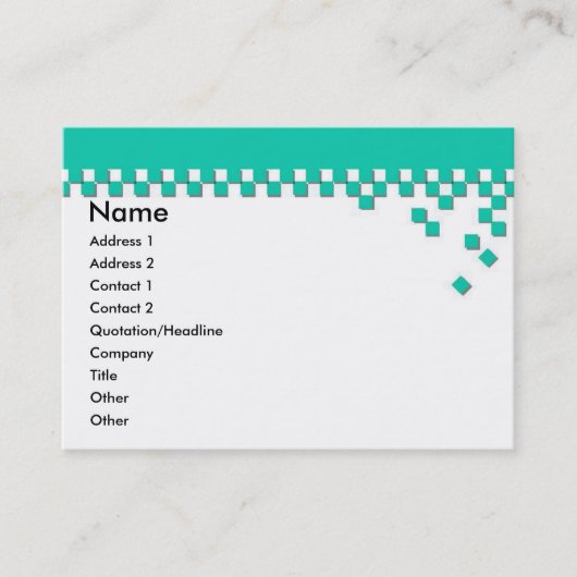 クラシックプロフェッショナルプロファイルカード 名刺 (正面)