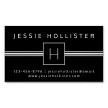 クラシックプロフェッショナルモダンモノグラムブラック&ホワイト