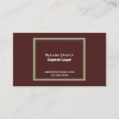 クラシックプロフェッショナル企業の弁護士 名刺 (正面)