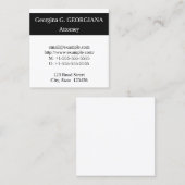 クラシックプロフェッショナル名刺発行 スクエア名刺 (正面/裏面)