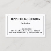 クラシックプロフェッショナル名刺 名刺 (正面)