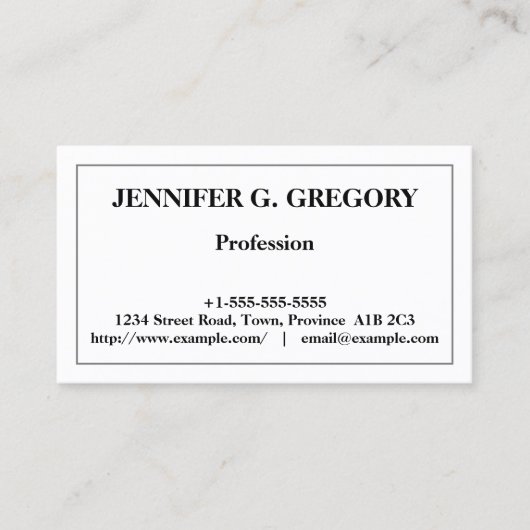 クラシックプロフェッショナル名刺 名刺 (正面)