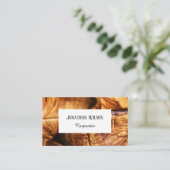 クラシックプロフェッショナル大工の宣伝 名刺 (スタンド正面)