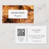 クラシックプロフェッショナル大工の宣伝 名刺 (正面/裏面)