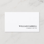 クラシックプロフェッショナル白黒 名刺 (正面)