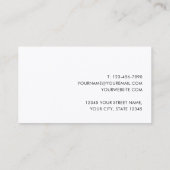 クラシックプロフェッショナル白黒 名刺 (裏面)