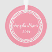 クラシックベビーピンク オーナメント (裏面)