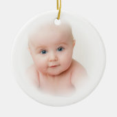 クラシックベビー写真 セラミックオーナメント (正面)