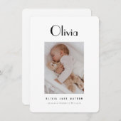 クラシックベビー発生のお知らせ エンクロージャーカード (正面/裏面)