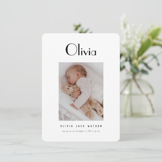 クラシックベビー発生のお知らせ エンクロージャーカード (スタンド正面)