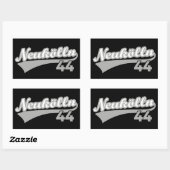 クラシックベルリンノイケルン44シティ番号 長方形シール (シート)