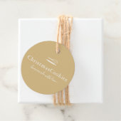 クラシックベーキングベージュホリデーハンドメイド フェイバータグ (インサイチュ)