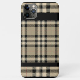 クラシックベージュとブラックプライドiPhone / iPadケース iPhone 11 Pro Maxケース