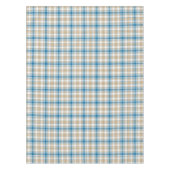 クラシックベージュとブループレイド テーブルクロス (正面)