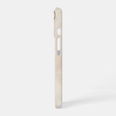 クラシックベージュのつぼみ iPhone 16ケース (左側面)