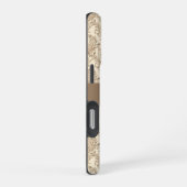 クラシックベージュダマスク iPhoneケース (右側面)