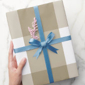 クラシックベージュバッファローチェック ラッピングペーパー